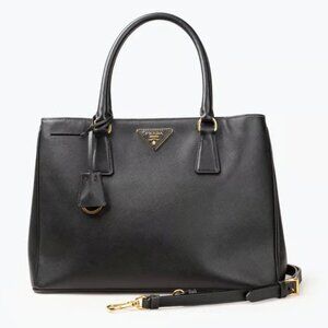 PRADA Galleria Black Saffiano Satchel Bag fbcco675-102125